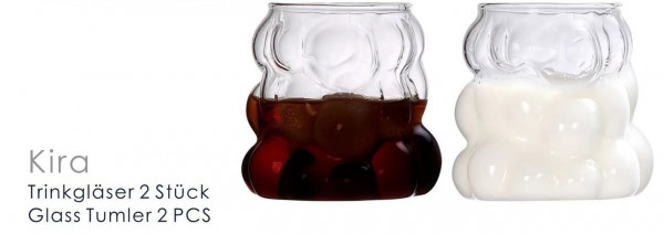Wasserglas 2er AL-0600 Kira
