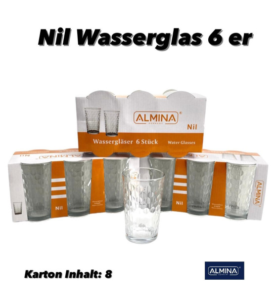 Nil Wasserglas 6er AL-4371