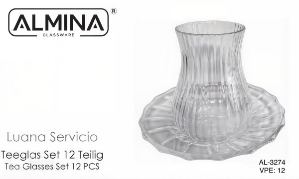AL-3274 Teeglas Set 12tlg Luana Servicio - 12