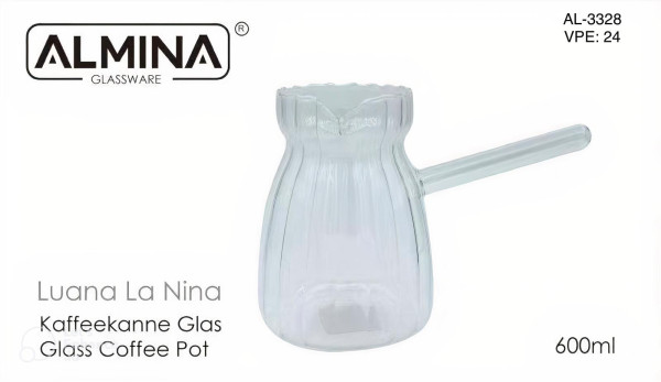 AL-3328 Kaffeekanne Glas Luana La Nina - 24