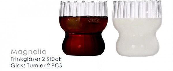 Wasserglas 2er AL-0563 Magnolia