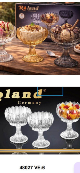 48027 Glas Eisschale tlg Crystal - 6