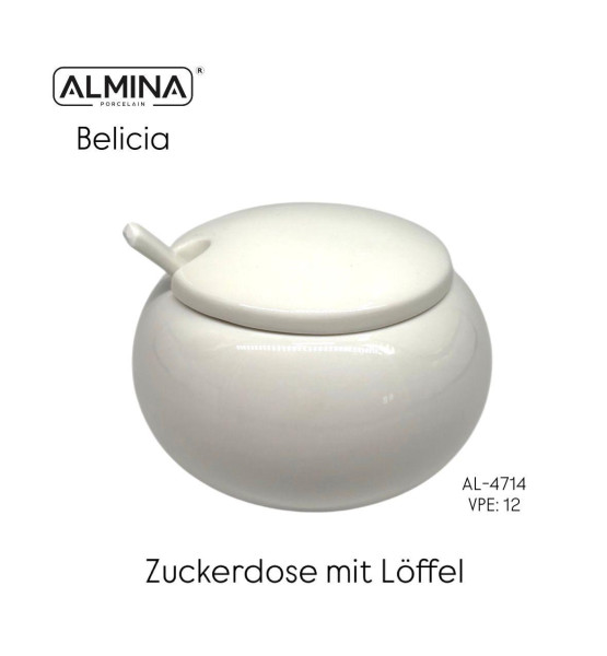 AL-4714 Zuckerdose Mit Löffel Belicia