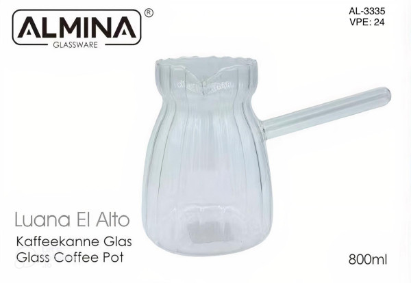 AL-3335 Kaffeekanne Glas Luana El Alto- 24