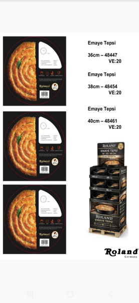 48454 Tablett Enemal / Emaye Tepsi 38cm - 20